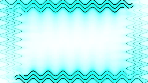 Neon fading in and out glowing wavy triple dark green rectangular lines fra.. Stockbeeldmateriaal 270317618