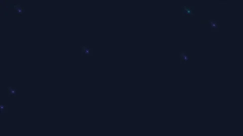 Neon Falling Shooting Stars, Glowing Cyan Purple Meteor Rain Animation on Dark 스톡 동영상 344463551