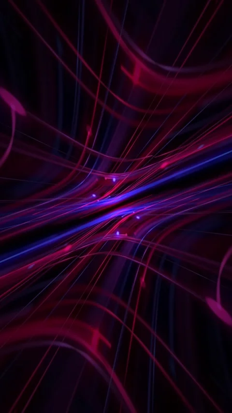 Neon Fiber Optic Data Stream Vertical Technology Background Stock Footage 336193083