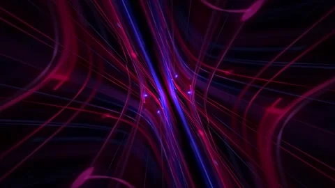 Neon Fiber Optic Data Stream Technology Background Stock Footage 336193090