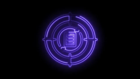 Neon file update cycle animation digital data synchronization backup proces.. Stock-Footage 346001855