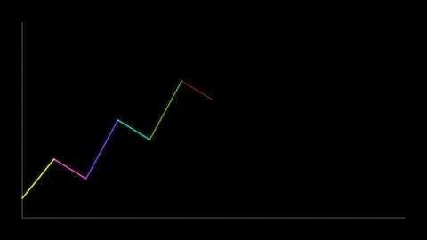 Neon financial chart animation Video stock 310412589
