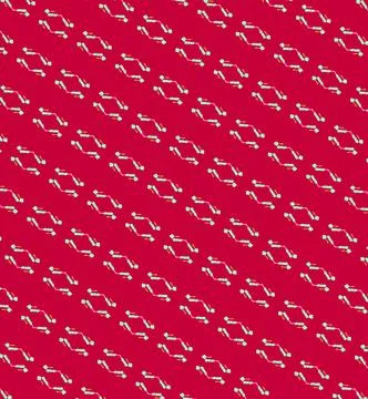 Neon fire gold stroke-based surface pattern with stroke-based botanical motif Stock Illustration