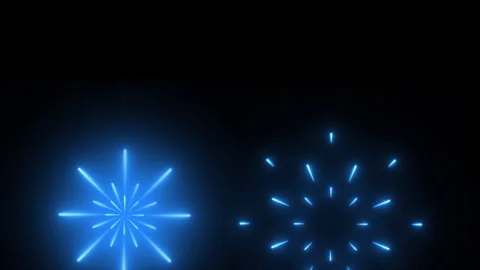 Neon Firework light effect, entertainment festival Stock Footage 245052455