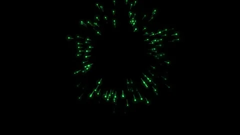 Neon Fireworks Burst Loop Stock Footage 341161407