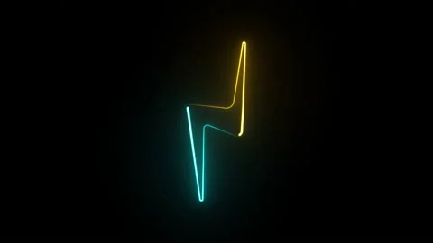 Neon Flash Icon Video stock 232025194