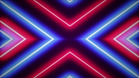 Neon flash light structures. Trendy neon glow lines form pattern and constr.. Stock Footage 255487973