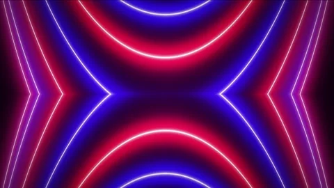 Neon flash light structures. Trendy neon glow lines form pattern and constr.. Stock Footage 255487981