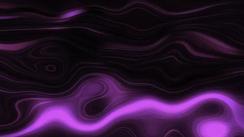 Neon flashes move in marble pattern of lines. Motion. Bright neon pulses move in Stock Illustration