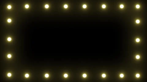 NEON FLICKERING BULBS FRAME Stock Footage 244133587