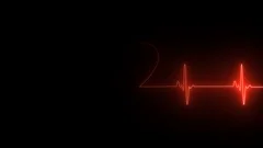 Neon Heartbeat on Black Isolated Background Stock Video - Video of beat,  monitor: 180104501