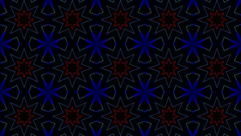 Neon Flowers Stock Footage 74715418