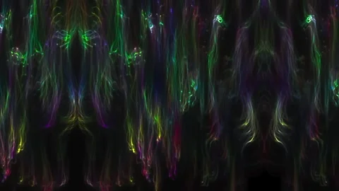 Neon Flowing Lines Animation – Dark Abstract Motion Vídeos de archivo 333717671