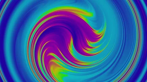 Neon fluid vortex spiral with vibrant glowing colors seamless motion loop Stock Footage 336211512