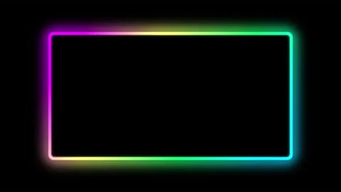 Neon frame advertisement background pink blue glow Vidéo 133598661