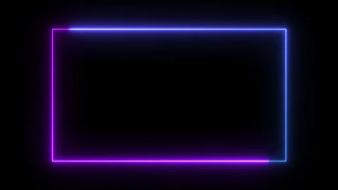 Neon frame with animation Stock Footage 149989918