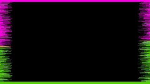 Neon frame background of a shiny rectangular black animation Stock-Footage 127988122