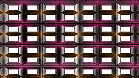 Neon frame background of a shiny rectangular black animation Stock Footage 130738425