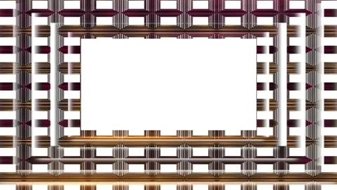 Neon frame background of a shiny rectangular black animation Stock Footage 130738738