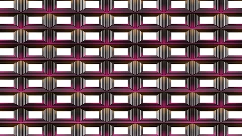 Neon frame background of a shiny rectangular black animation Stock Footage 130738942