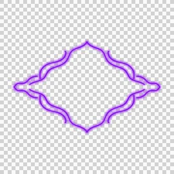 Neon Frame Banner Stock Photos