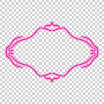 Neon Frame Banner Stock Photos