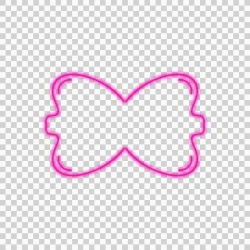 Neon Frame Banner Foto stock