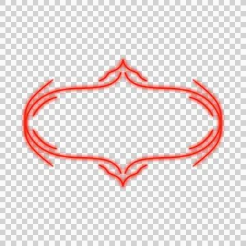 Neon Frame Banner Stock Photos