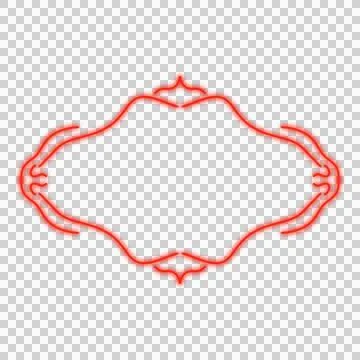 Neon Frame Banner Stock Photos