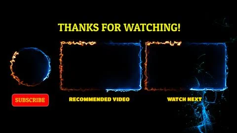 Neon frame effect end screen glowing looping on black background イラスト素材