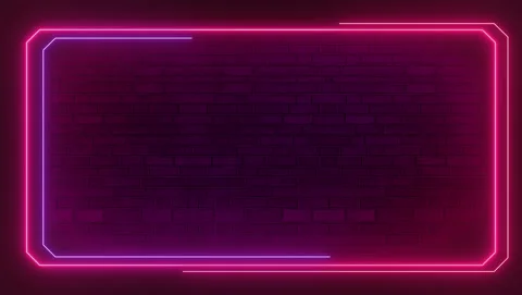 Neon Frame Stock Footage 158126338