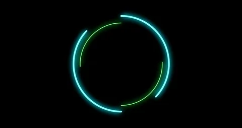 Neon frame light animation footage amazing design Stock Footage 127422656