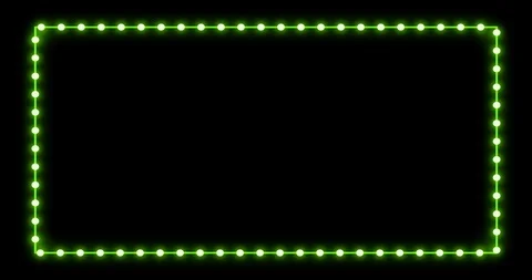 Neon frame light animation footage amazing design Stock Footage 127422727