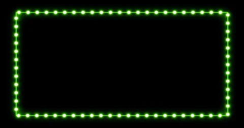 Neon frame light animation footage amazing design Stock Footage 127422760