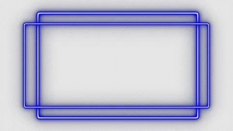 Neon frame rectangle lines blue Stock Footage 200945344