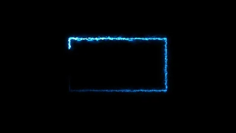 Neon frame, rectangular frame neon line Stock Footage 288917184