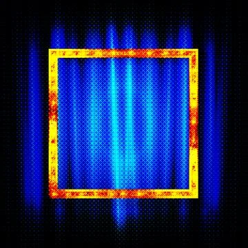 Neon frame sign Stock Illustration
