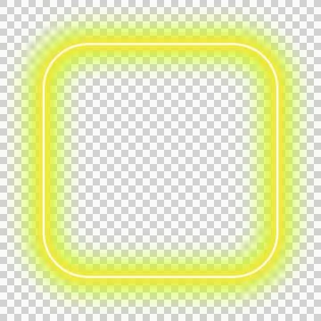 Neon Frame Transparent Background Stock Illustration