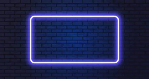 Neon frame for your design Ilustración de archivo