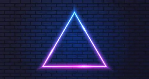 Neon frame for your design Illustrazione stock