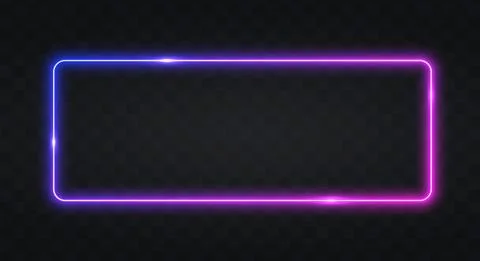 Neon frame for your design Ilustración de archivo