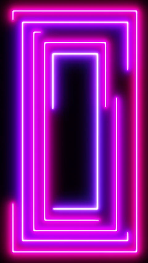 Neon frames. Looped background Stock Footage 267564437