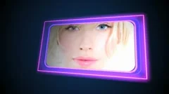 Neon Frames n Particles Stock After Effects