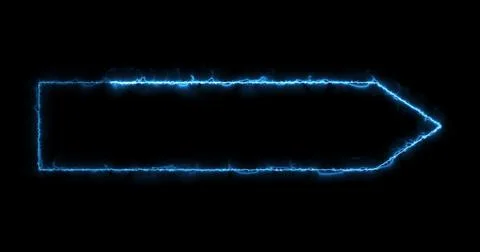 Neon futuristic designed lower third. Animated cool neon futuristic designe.. Stock Illustration