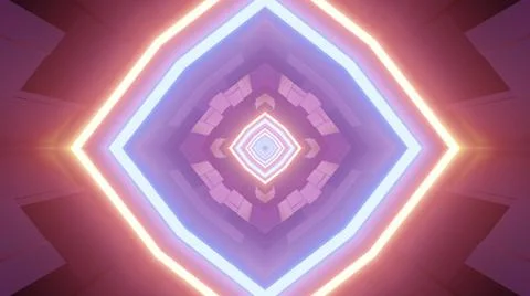 Neon futuristic diamond shape pattern background 스톡 일러스트