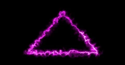 Neon futuristic lower third in moving cool neon colors on a dark background.. Stock Illustration