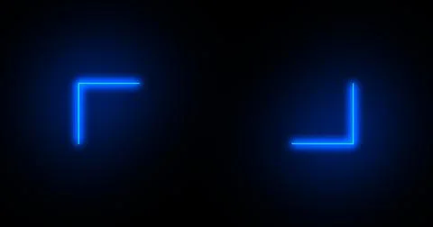 Neon futuristic lower third in moving cool neon colors. Neon lower third in.. Stock Illustration