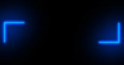 Neon futuristic lower third in moving cool neon colors. Neon lower third in.. Stock Illustration
