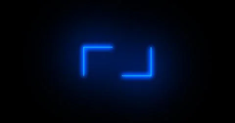 Neon futuristic lower third in moving cool neon colors. Neon lower third in.. Stock Illustration