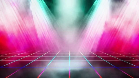 Neon futursitic background 3d rendering Stock Footage 124273053